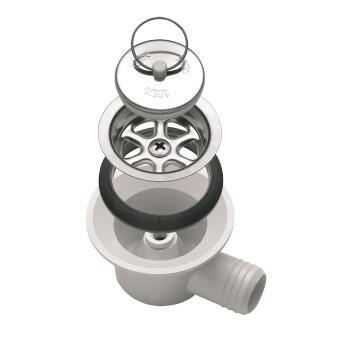 Bonde à siphon coudée