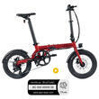 Vélo à assistance électrique City 4speed : - Rouge Eovolt