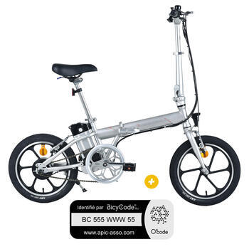 Vélo électrique pliable urbain KEY LARGO Gris