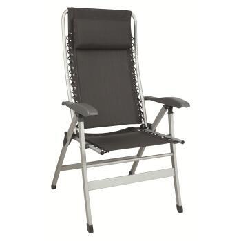 Fauteuil de camping en aluminium Primo – Gris
