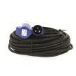 Rallonge secteur normes CEE 17 pour bornes camping : longueur : 25 mètres. Section câble : 1,5 mm2 Eza