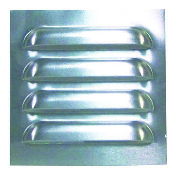 Grilles en saillie en aluminium brossé