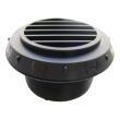 Bouche de sortie d'air de chauffage : droite noire D60 Webasto