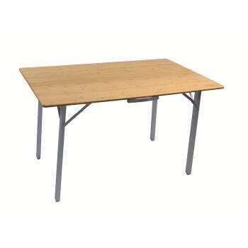 Table de camping pliante Modèle Bambou valise