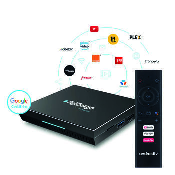 Box Android TV 12V certifiée Google de camping-car