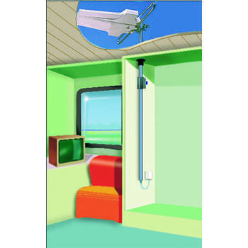 Mât télescopique pour antenne