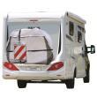 Bâche protection porte-vélos pour camping-car Zwoo : Modèle pour 2 vélos électriques Hindermann