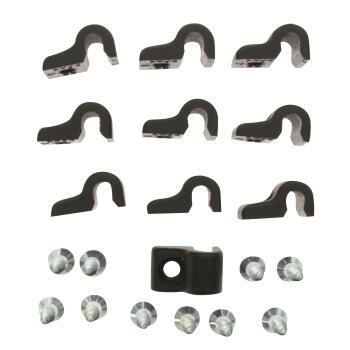 Crochets de fixation pour filet de rangement suspendu