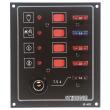 Panneau à fusibles plats : 4 circuits + prise 12 Volts Scheiber