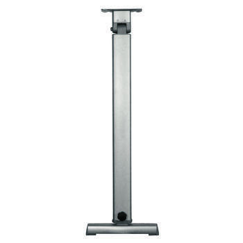 Pied de table basculant aluminium : coulissant gris