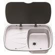 Evier avec couvercle Argent Sink : Version gauche Thetford