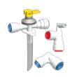 Kit de raccordement eau ABO pour Boiler : pour tuyau semi-rigide système John Gest Truma