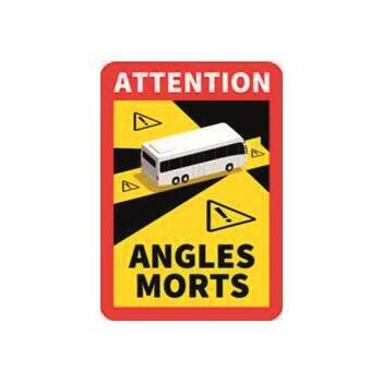 Lot de 3 stickers angles morts pour camping-car