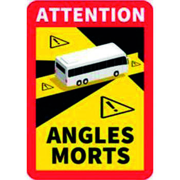 Lot de 3 stickers angles morts pour camping-car