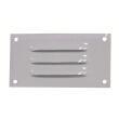 Grille d'aération en aluminium blanc : Dimension : 130 x 70 mm Just4Camper