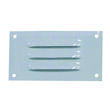 Grille d'aération en aluminium blanc : Dimension : 130 x 70 mm Just4Camper