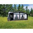 Auvent traditionnel pour caravane Kara : - Développé de 10 à 10,25 m - Profondeur : 270 cm Soplair
