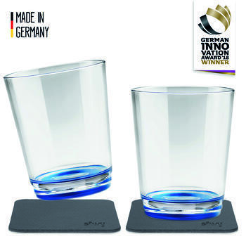 Lot de 2 verres à eau aimantés