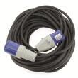 Rallonge secteur normes CEE 17 pour bornes camping : longueur : 15 mètres.  Section câble : 1,5 mm2 Eza