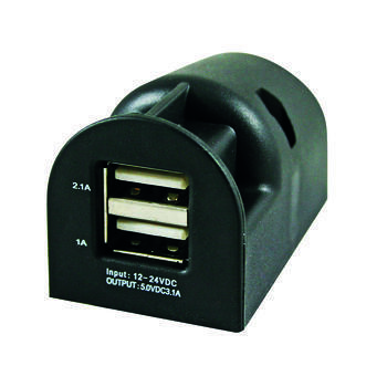 Chargeur 2 prises USB en saillie