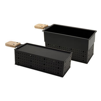 Appareil à raclette et fondue à la bougie pour 2 personnes