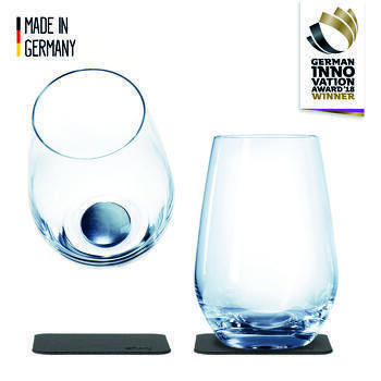 Lot de 2 verres en cristal magnétiques