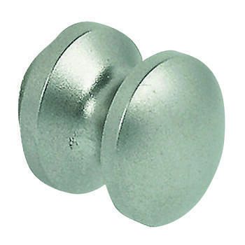 Rosace et Bouton nickelé mat pour épaisseur de porte 16 mm