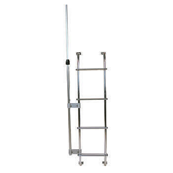 Mât télescopique d'antenne hertzienne pour échelle