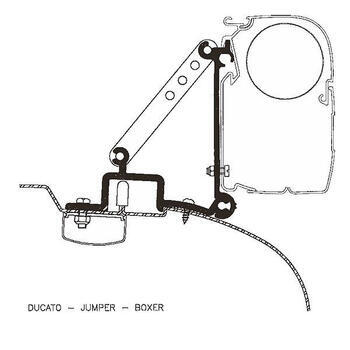 Adaptateur de stores Boxer/Jumper/Ducato avant 2006