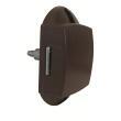Serrure de placard ou porte à poussoir nue : en 3 points - d'un côté - Marron Just4Camper