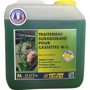Biowater Green pour WC à cassette