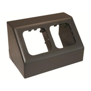 Support d'angle 2 postes pour prises