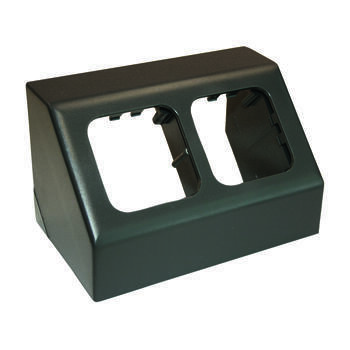 Support d'angle 2 postes pour prises