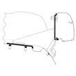 Adaptateur Omnistore 4200 : pour Mercedes Benz Vito/V-Class toit relevable sans rail Thule