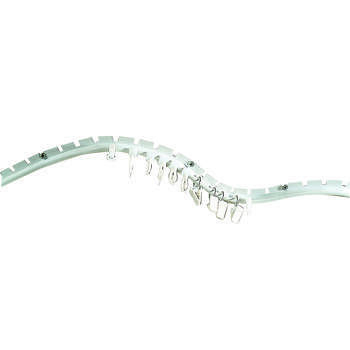Rail de rideaux cintrable en plastique