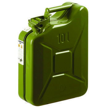 Jerrican métal à carburant : 10 Litres