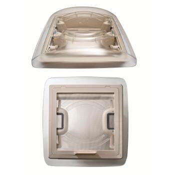 Lanterneau à poignées 40 x 40 cm - Blanc