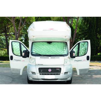 Protection isotherme intérieure cabine (pare-brise et vitres latérales) pour camping-car