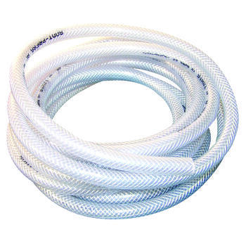 Tuyau souple PVC armé pour camping-car, caravane : Diamètre intérieur : 10 mm. Longueur : 5 mètres. Coloris : Blanc