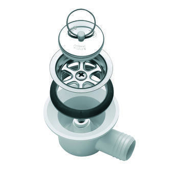 Bonde à siphon coudée : Modèle : pour tuyau 25 mm