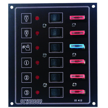 Panneau à fusibles plats : 6 circuits