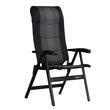 Fauteuil de camping Noblesse : - Modèle : Deluxe Silverline - Coloris : Noir/Blanc Westfield