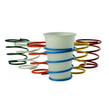 Lot de 6 supports de verre ressorts