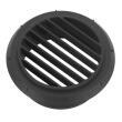 Bouche de sortie d'air de chauffage : droite noire D90 Webasto