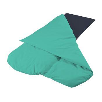 Couchage grand confort : - Modèle Turquoise Navy pour matelas 110 x 190 x 4 cm