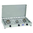 Réchaud à gaz en inox : - Modèle : 3 feux Parker