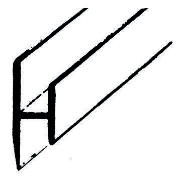 Profil d'assemblage plat