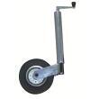 Roue jockey télescopique pour caravane et remorque : Roue tôlée avec fût diamètre de 48 mm Optima