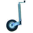 Roue jockey télescopique pour caravane et remorque : Roue tôlée avec fût diamètre de 48 mm Optima