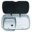 Evier avec couvercle Argent Sink : Version droite Thetford
